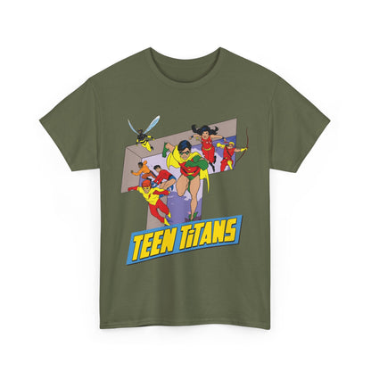 Teen Titans T-Shirt - Robin, Wonder Girl, Kid Flash, Speedy, Bumblebee, Mal, Aqualad - DC Comics