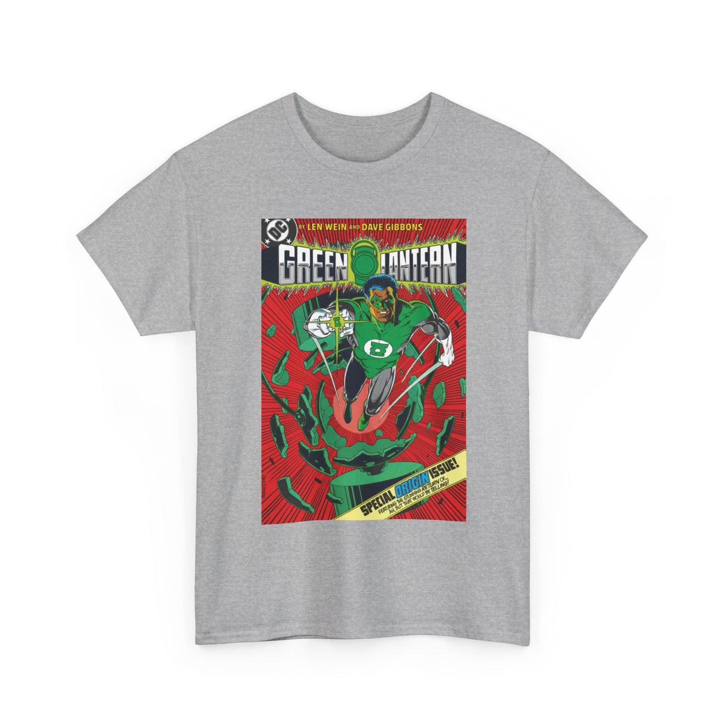 Green Lantern #185 T-Shirt - Dave Gibbons Art - John Stewart Origin Issue - DC Comics