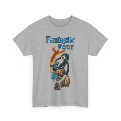 Fantastic Four T-Shirt - John Byrne Art - Invisible Woman, Reed Richards, The Thing, Human Torch - Marvel Comics