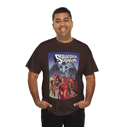 Squadron Supreme T-Shirt - Alex Ross Art - Hyperion, Nighthawk, Power Princess, Doctor Spectrum, Whizzer - Justice League Pastiches - Marvel Comics