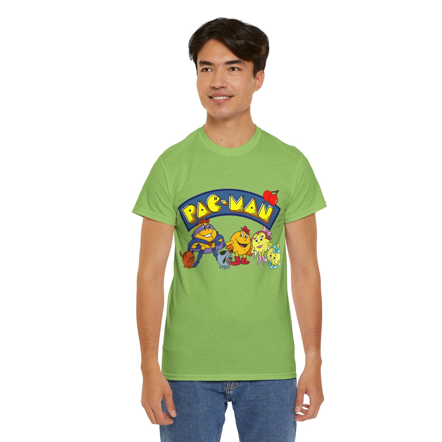 Pac-Man T-Shirt - Ms Pac-Man, Baby Pac - Hanna-Barbera Saturday Morning Cartoon - Popular 1980s TV Animation