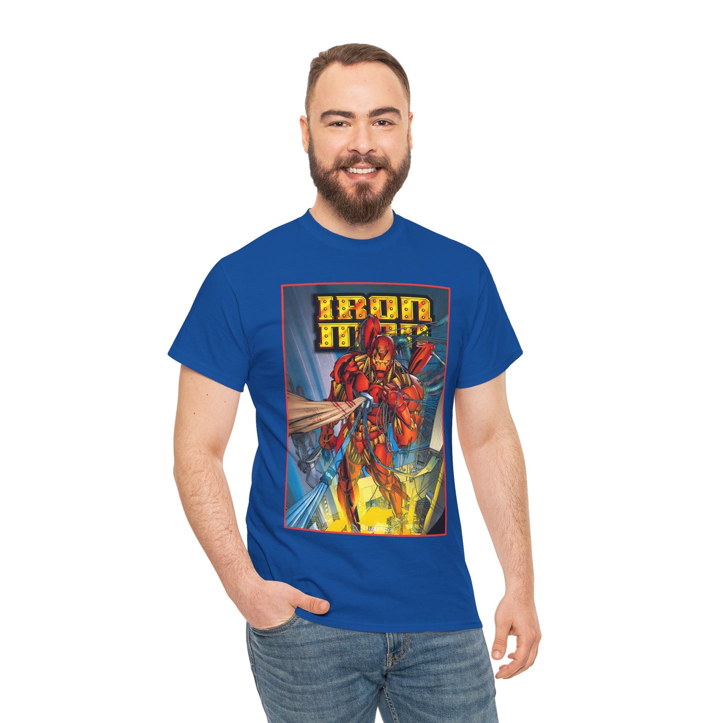 Iron Man T-Shirt - Heroes Reborn Whilce Portacio Art - Popular Marvel Comics Series - Tony Stark