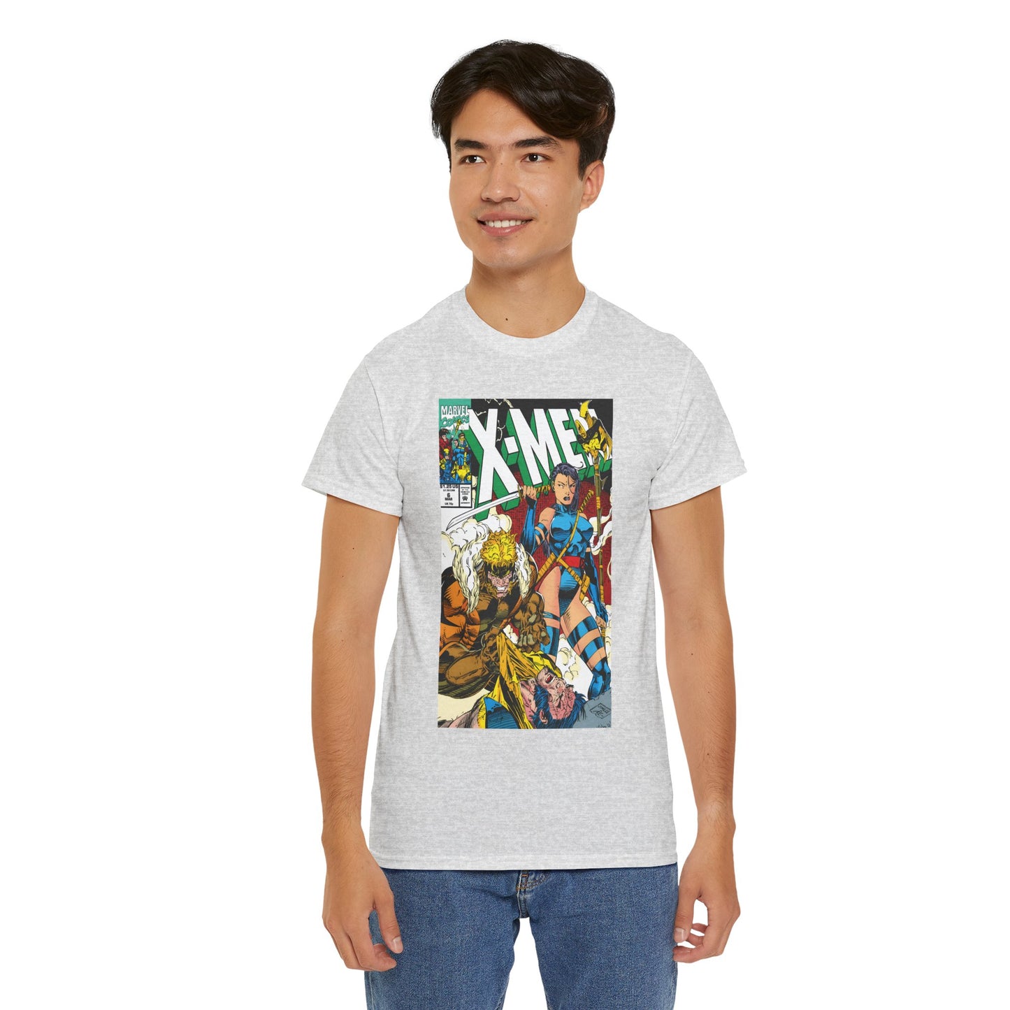 X-Men #6 T-Shirt - Jim Lee Art - Psylocke & Sabretooth - Marvel Comics
