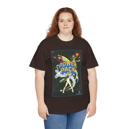 Power Pack T-Shirt - June Brigman, Roy Richardson, Bob Share Art - Ad Recreation - Marvel Comics