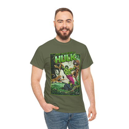 Incredible Hulk T-Shirt - Joe Jusko Art - Hulk Fighting Lions and Tigers - Marvel Comics