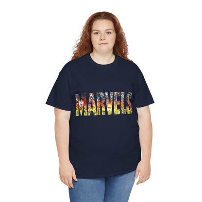 Marvels T-Shirt - Alex Ross Art from the popular Kurt Busiek Story - Spider-Man, Fantastic Four, X-Men, Hulk, Captain America, Thor, Iron Man - Marvel Comics