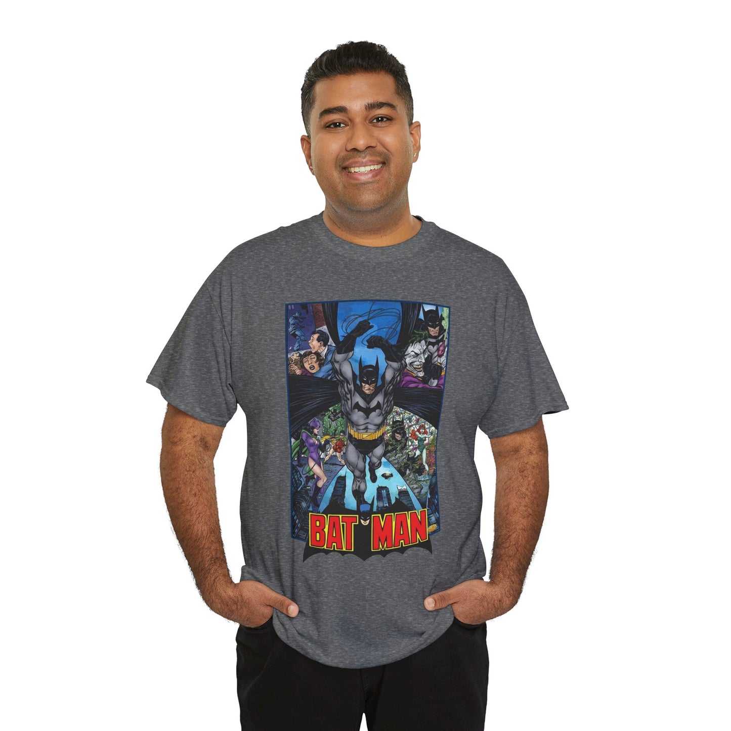 Batman T-Shirt - John Byrne Art - Joker, Catwoman, Poison Ivy - Caped Crusader - DC Comics