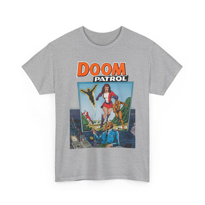 Doom Patrol T-Shirt - George Perez Art - Elasti-Girl, Robotman, Negative Man, The Chief - DC Comics Digest Cover Art