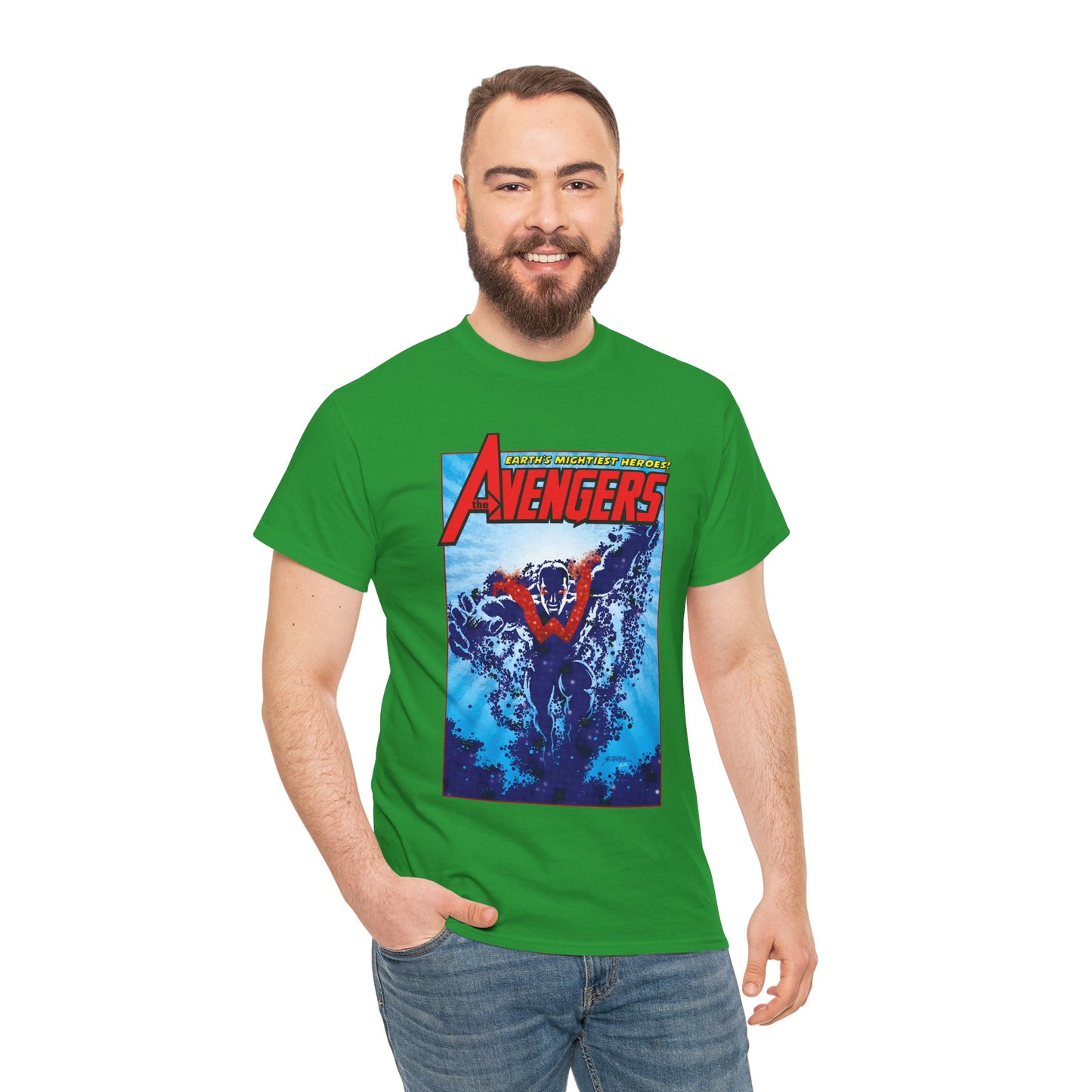 Wonder Man T-Shirt - George Perez Art - Avengers Member - Simon Williams, Marvel Comics - MCU Series