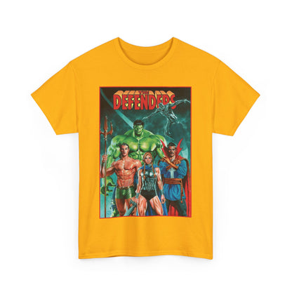 Defenders T-Shirt - Dr Strange, Valkyrie, Hulk, Namor, Silver Surfer - Marvel Comics - Popular 1970s Series