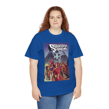 Squadron Supreme T-Shirt - Alex Ross Art - Hyperion, Nighthawk, Power Princess, Doctor Spectrum, Whizzer - Justice League Pastiches - Marvel Comics