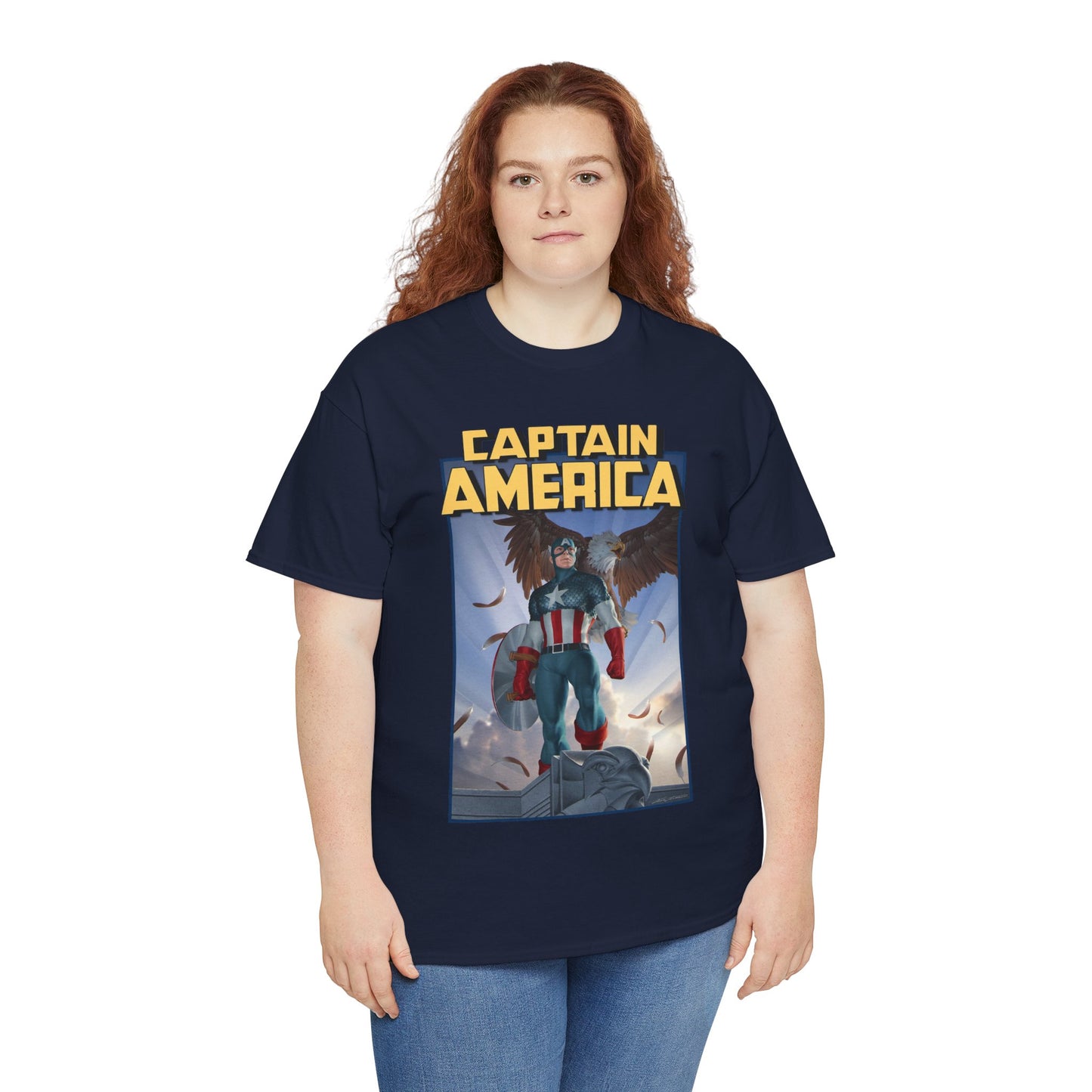 Captain America T-Shirt - Junggeun Yoon Art - Avengers Member - Marvel Comics