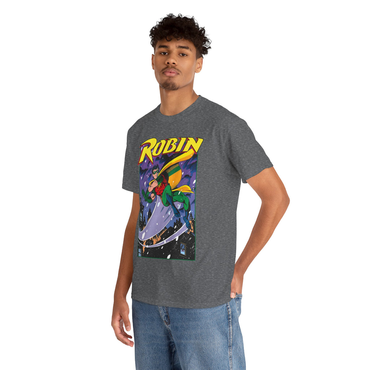 Robin T-Shirt - Tom Grummett Art - Tim Drake, Batman Family, Gotham City - DC Comics