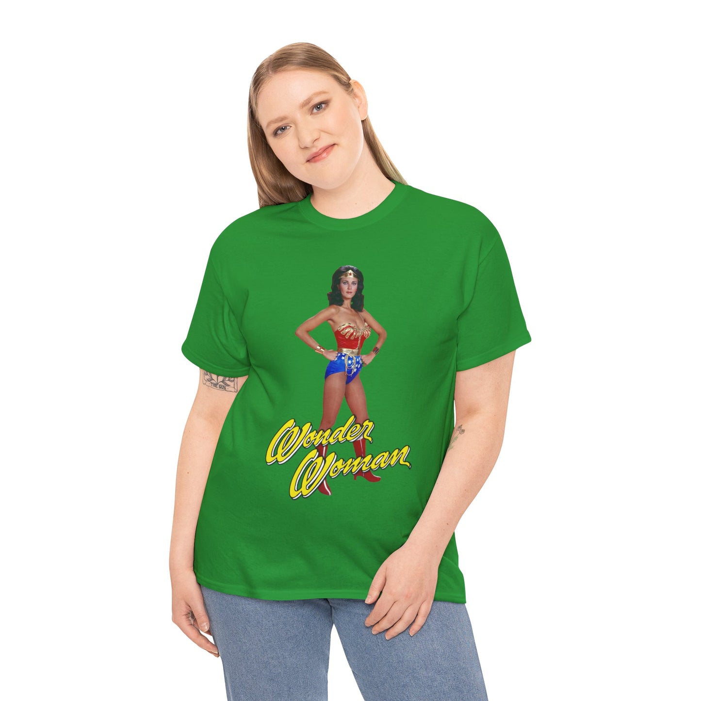 Wonder Woman T-Shirt - Lynda Carter - Popular 1970s CBS TV Show - DC Comics Character - Diana Prince, Paradise Island