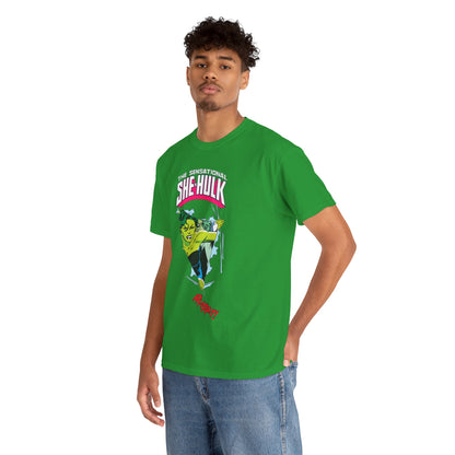 Sensational She-Hulk T-Shirt - John Byrne Art - Marvel Comics - Jennifer Walters - Ripping Through the Shirt - Fourth Wall