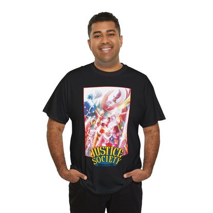Justice Society of America T-Shirt - Alex Ross Art - JSA - Power Girl, Huntress, Robin, Starman, Hawkman - DC Comics