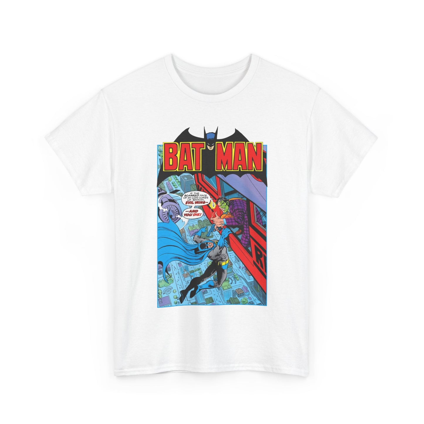 Batman T-Shirt - José Luis García-López Art - Two-Face - Retro 80s Cover - DC Comics