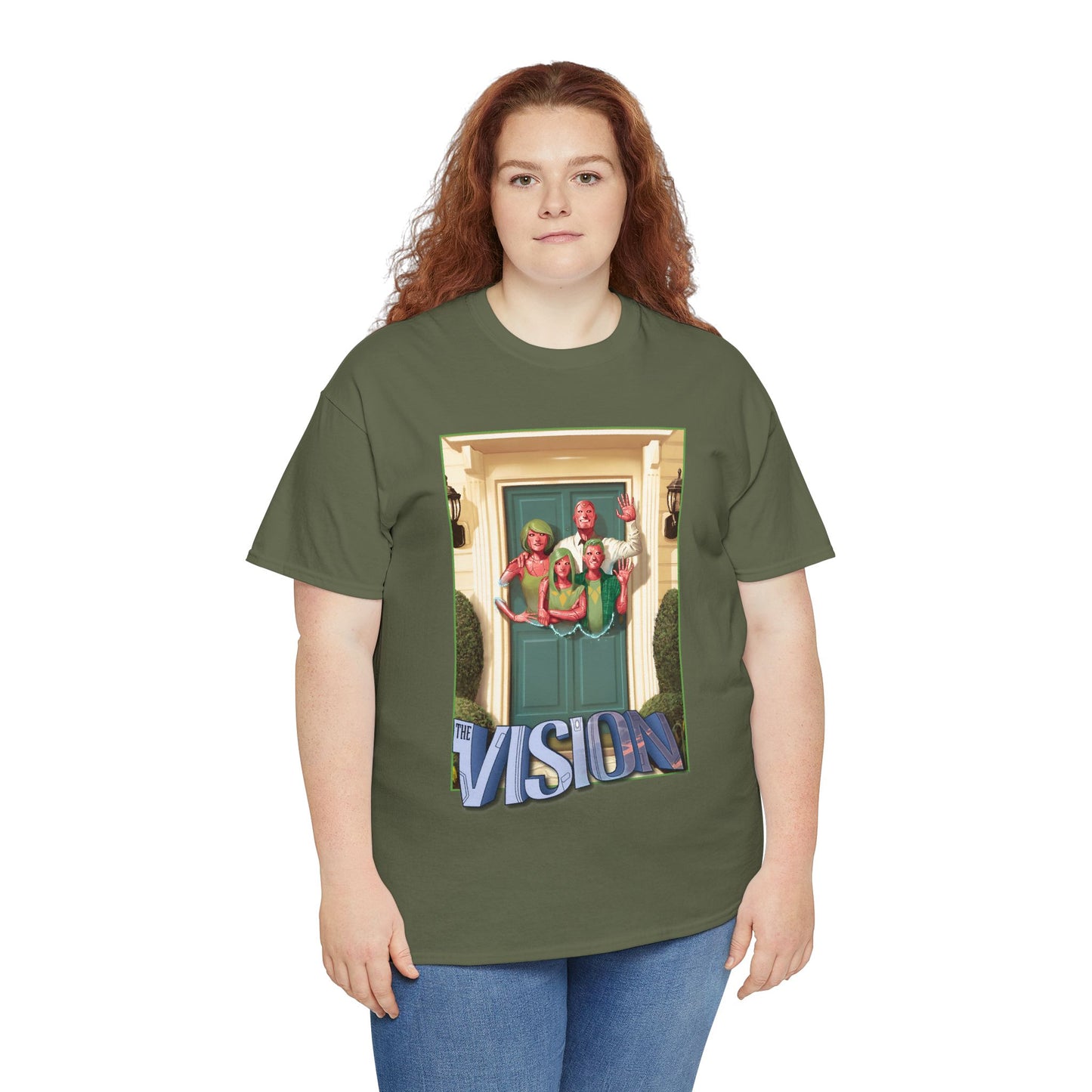 Vision T-Shirt - Mike Del Mundo Art - Avengers Member - The Visions Family - Tom King Story - Future MCU Series - Marvel Comics