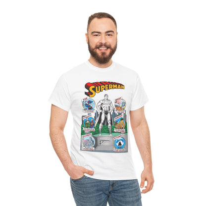 Superman T-Shirt - Curt Swan Art - Whatever Happened to the Man of Tomorrow? - Brainiac, Lex Luthor, Bizarro, Toyman, Daily Planet - Alan Moore Story - DC Comics