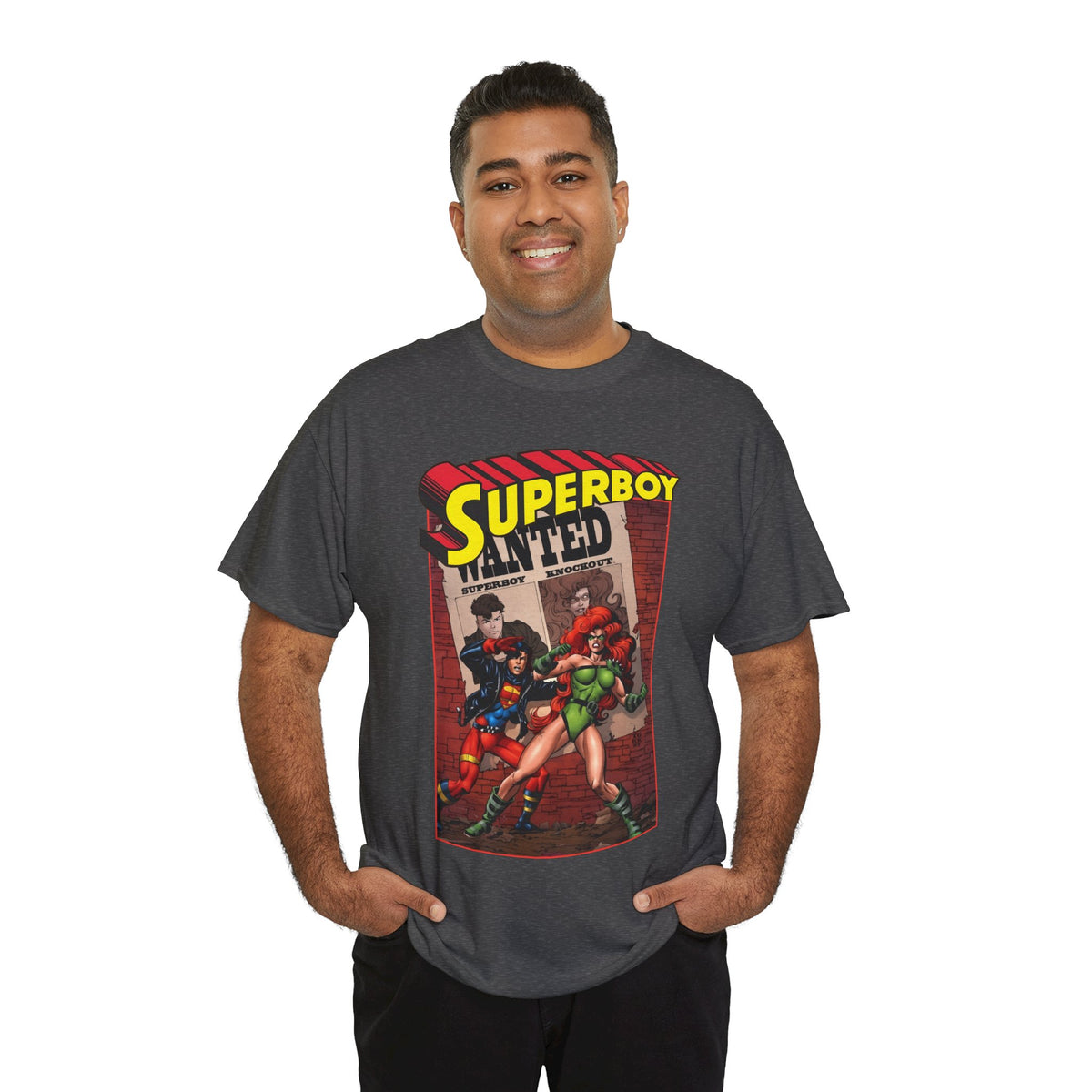 Superboy T-Shirt - Tom Grummett Art - Knockout - DC Comics