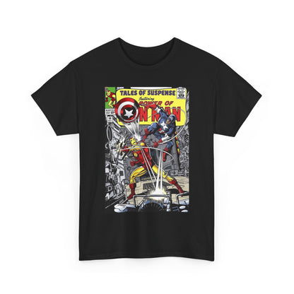 Tales of Suspense T-Shirt - George Perez #58 Cover Homage Art - Captain America & Iron Man - Marvel Comics