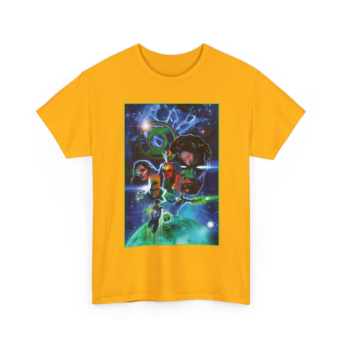 Green Lantern T-Shirt - Liam Sharp Art - Alan Scott, Hal Jordan, Kyle Rayner - DC Comics