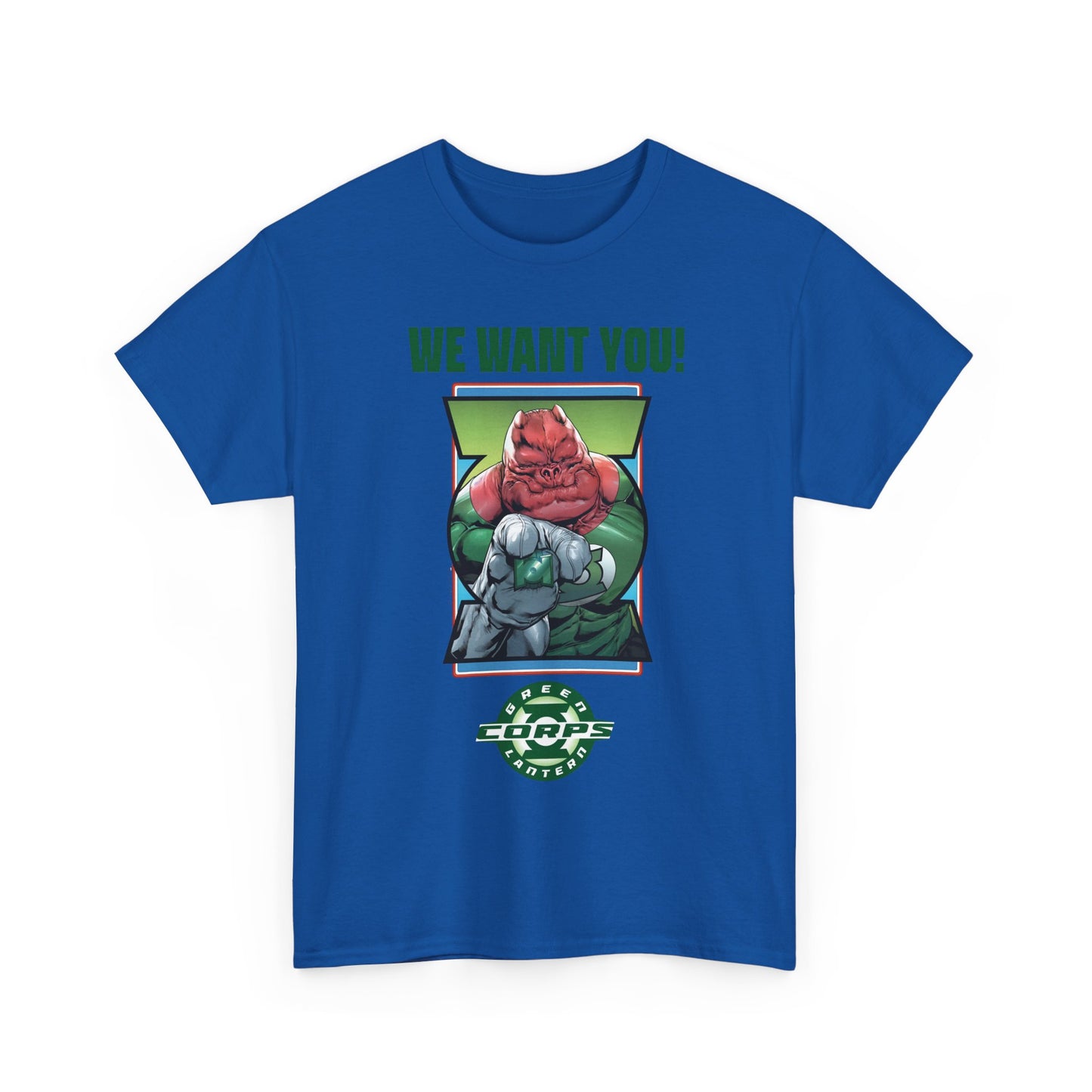 Kilowog T-Shirt - Green Lantern Corps Recruitment Poster - "We Want You!" - DC Comics