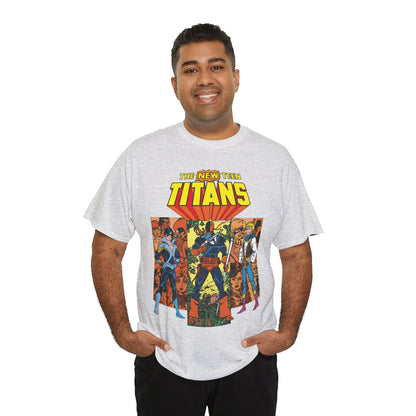 New Teen Titans T-Shirt - George Perez Art - Judas Contract - Nightwing, Jericho, Deathstroke, Changeling. Starfire - DC Comics