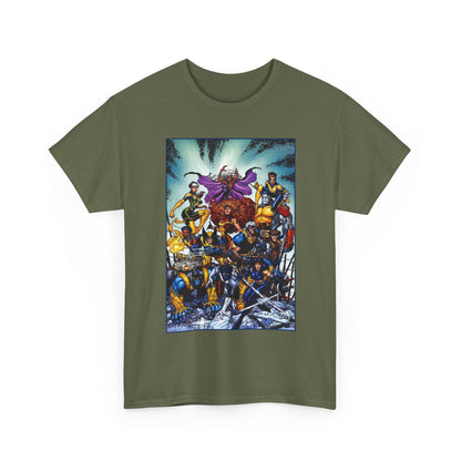 X-Men Revolution T-Shirt - Arthur Adams Art - Jean Grey, Storm, Wolverine, Cable, Rogue, Beast, Colossus, Gambit, Nightcrawler, Psylocke, Thunderbird III - Marvel Comics