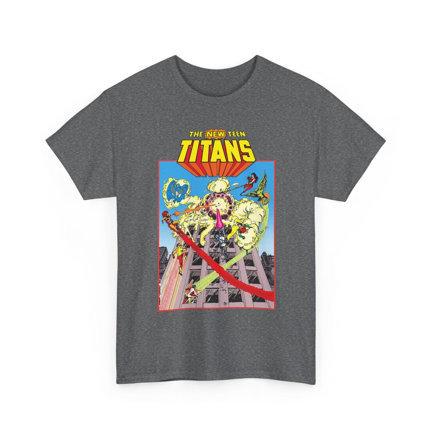 New Teen Titans T-Shirt - George Perez Art - DCCP #26 Preview Cover - Raven, Cyborg, Starfire, Changeling - DC Comics