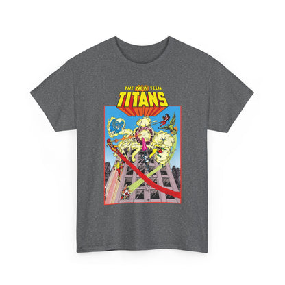 New Teen Titans T-Shirt - George Perez Art - DCCP #26 Preview Cover - Raven, Cyborg, Starfire, Changeling - DC Comics