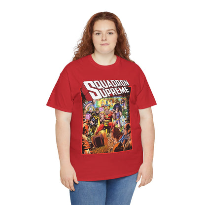 Squadron Supreme T-Shirt - George Perez Art - Hyperion, Nighthawk, Doctor Spectrum, Power Princess, Whizzer - Marvel Comics