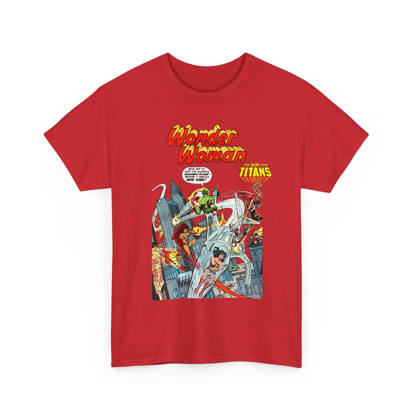Wonder Woman/New Teen Titans T-Shirt - Ross Andru Art - Wonder Girl, Starfire, Cyborg, Raven - #287 Cover Art - DC Comics