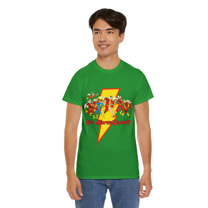Marvel Family T-Shirt - Shazam - DC Comics - Mary Marvel, Hoppy the Marvel Bunny, Uncle Marvel, Captain Marvel Jr - DC Who's Who Art