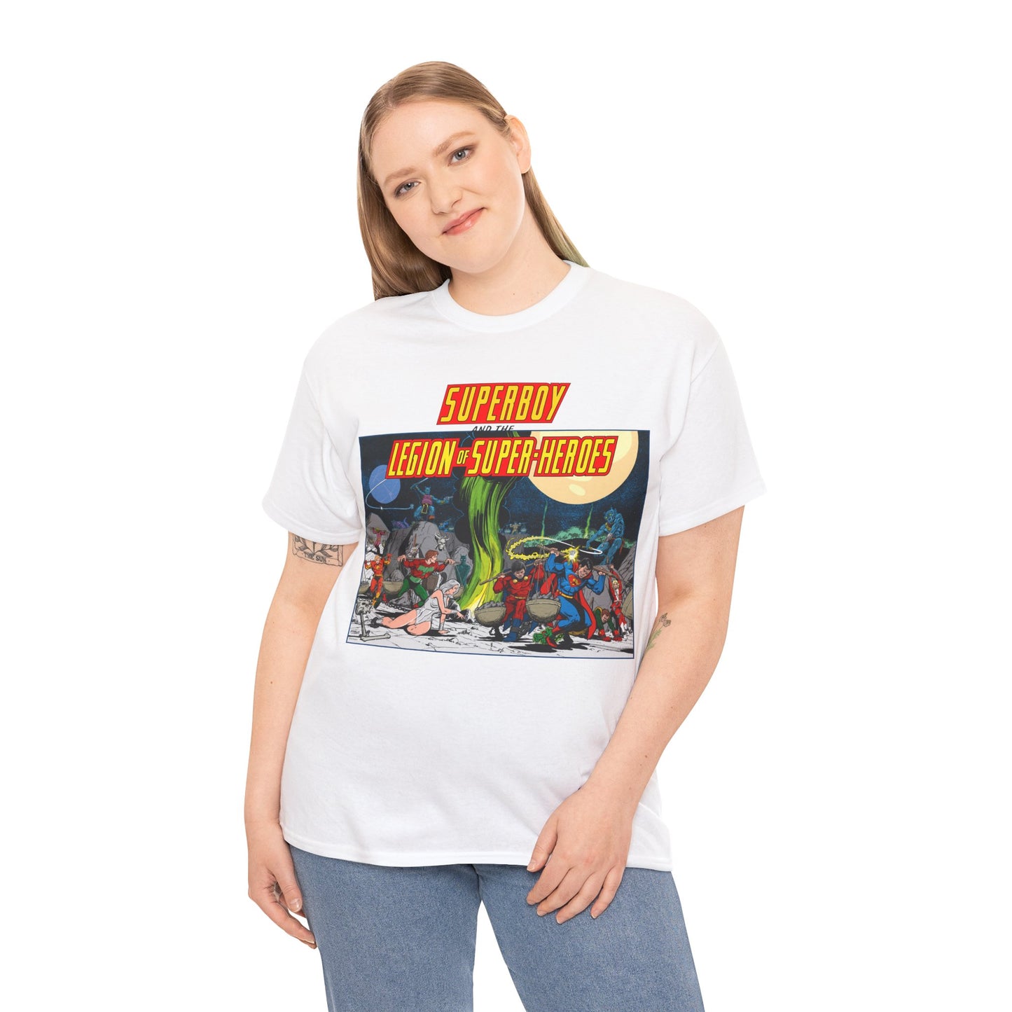 Superboy & Legion of Super-Heroes T-Shirt - Jim Starlin Art - DC Comics