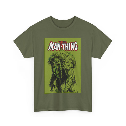Man-Thing T-Shirt - Marvel Comics - Whatever Knows Fear Burns At The Touch - Swamp Monster
