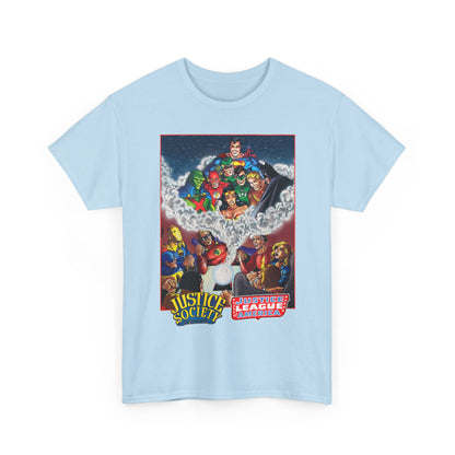 Justice Society & Justice League T-Shirt - George Perez Art - Golden & Silver Age - DC Comics
