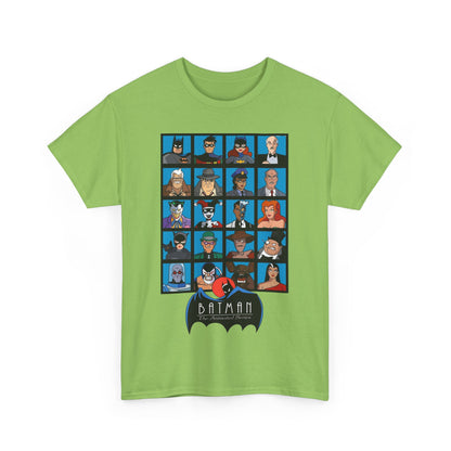 Batman T-Shirt - Animated Series - Harley Quinn, Batgirl, Joker, Bane, Robin, Two-Face, Catwoman, Riddler - Classic TV Cartoon Series