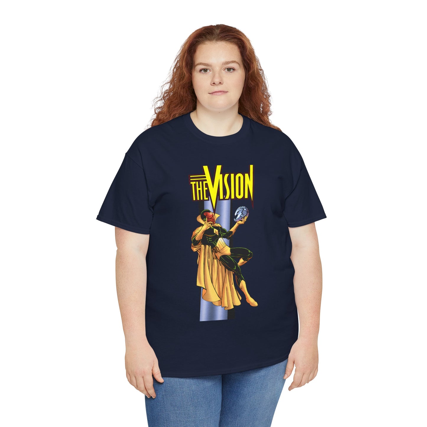 Vision T-Shirt - George Perez Art - Built by Ultron - Avengers Member - Marvel Comics