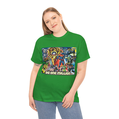 DC One Million T-Shirt - Phil Jimenez Art - Future Versions of Superman, Batman, Wonder Woman, Green Lantern, Flash - DC Comics
