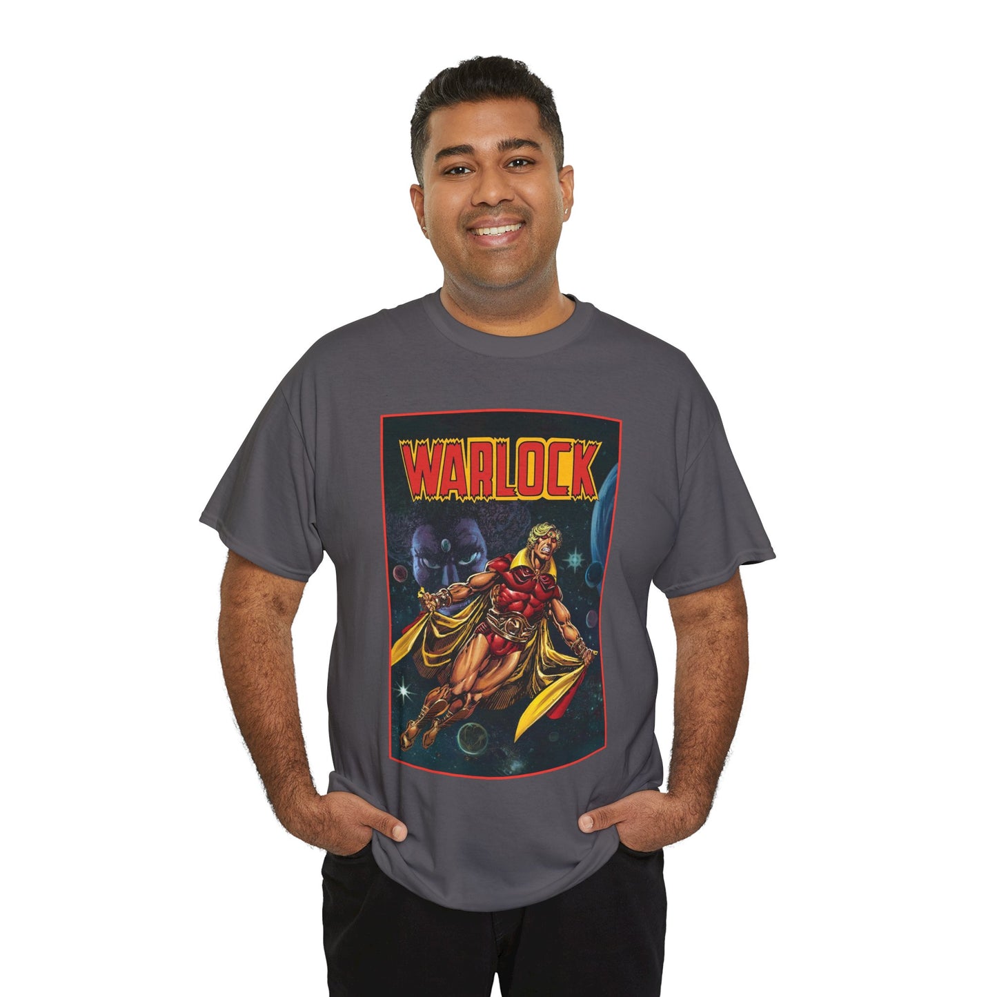 Warlock T-Shirt - Jim Starlin Art - Marvel Comics - Cosmic Superhero - The Enclave - Him