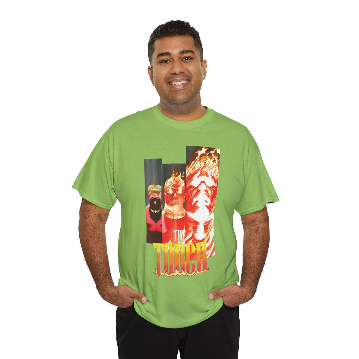 The Torch T-Shirt - Alex Ross Art - Jim Hammond - Golden Age Member of the Invaders - Marvel Comics