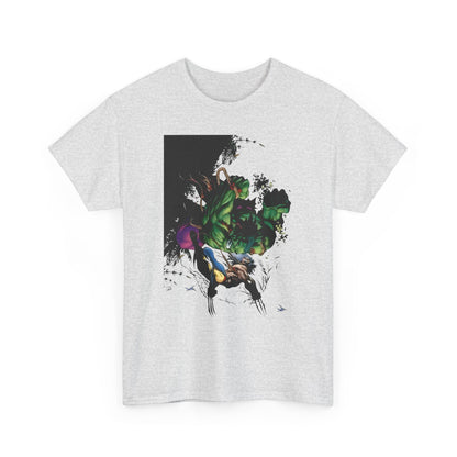 Wolverine Vs Hulk T-Shirt - Adam Kubert Art - Marvel Comics - Logan, X-Men, Bruce Banner - Great Fight Image