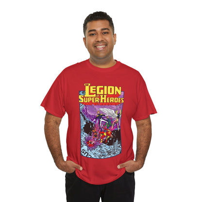 Legion of Super-Heroes T-Shirt - Pat Broderick Art - Timber Wolf, Lightning Lad, Wildfire, Dawnstar, Element Lad - LOSH - DC Comics