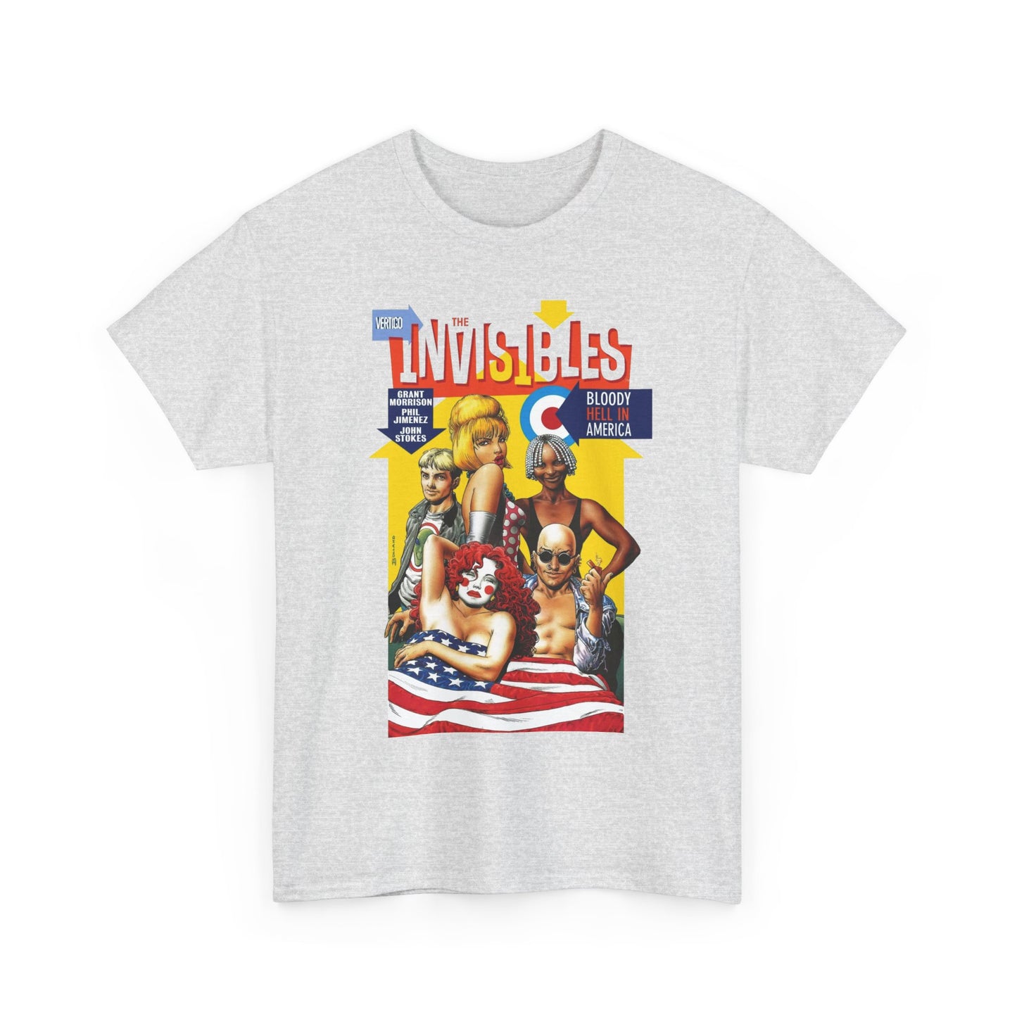 Invisibles: Bloody Hell in America T-Shirt - Brian Bolland Art - DC/Vertigo Comics