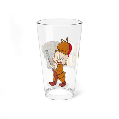 Elmer Fudd Pint Glass, 16oz - Looney Tunes - Merrie Melodies - Bugs Bunny's Arch Nemesis