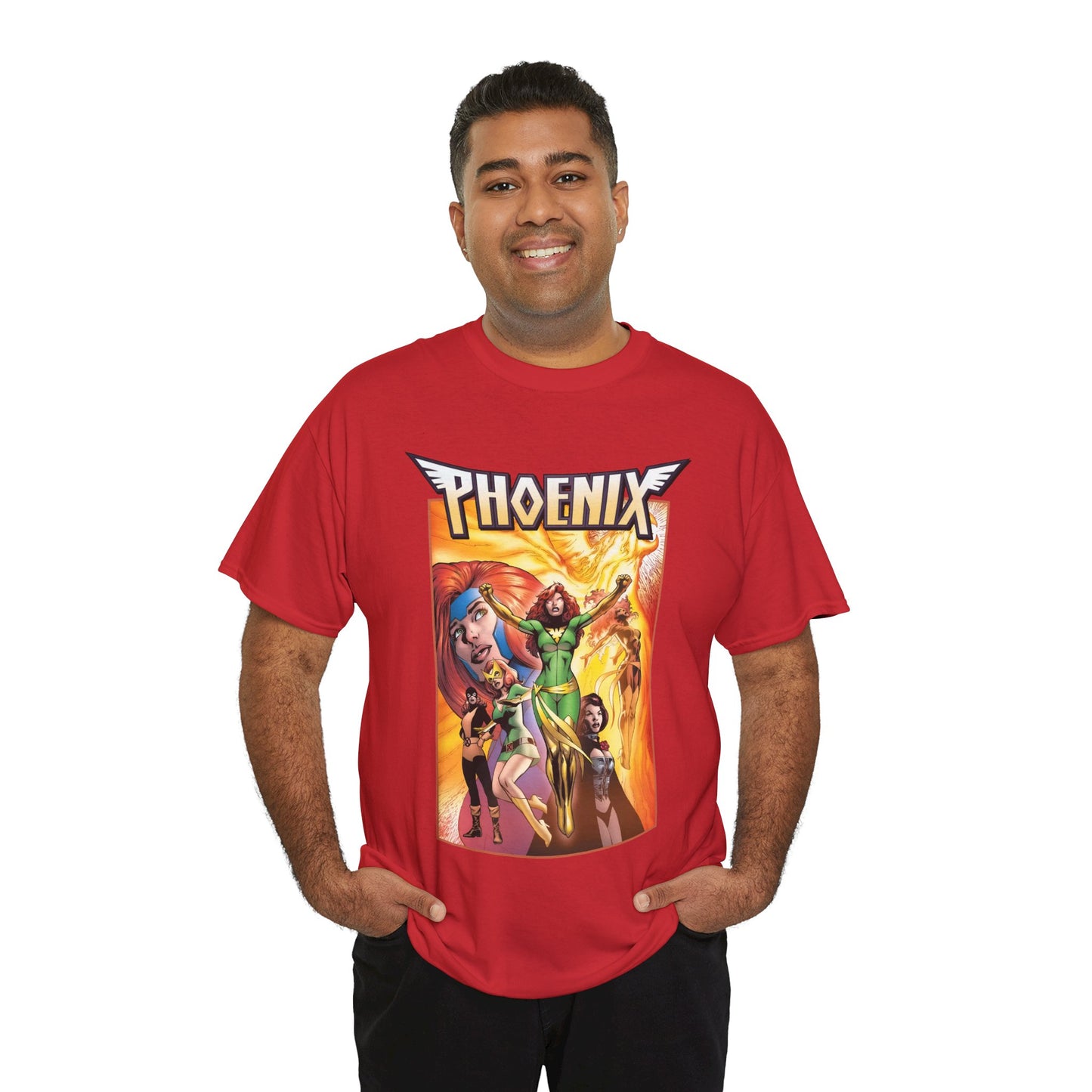 Phoenix T-Shirt - Alan Davis Art - Jean Grey, Marvel Girl, Black Queen, Dark Phoenix - X-Men Founding Member - Marvel Comics