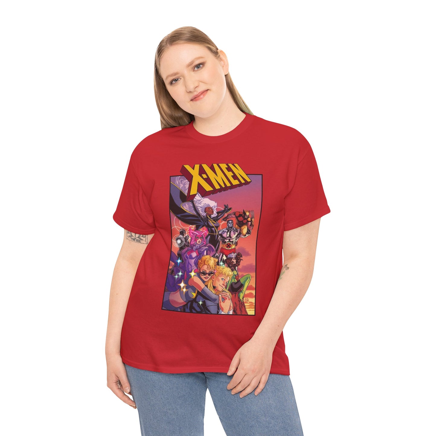 X-Men Outback T-Shirt - Russell Dauterman Art - Storm, Wolverine, Psylocke, Longshot, Havok, Rogue, Colossus, Dazzler - Marvel Comics