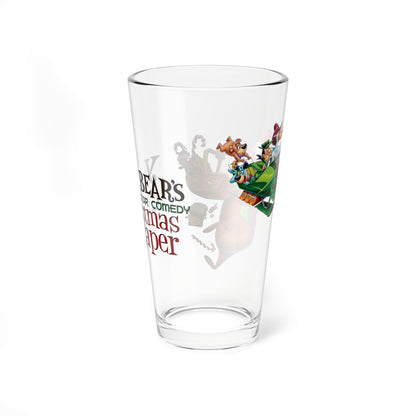 Yogi Bear's All-Star Comedy Christmas Caper Pint Glass, 16oz - Huckleberry Hound, Ranger Smith, Boo Boo - Hanna-Barbera Cartoon