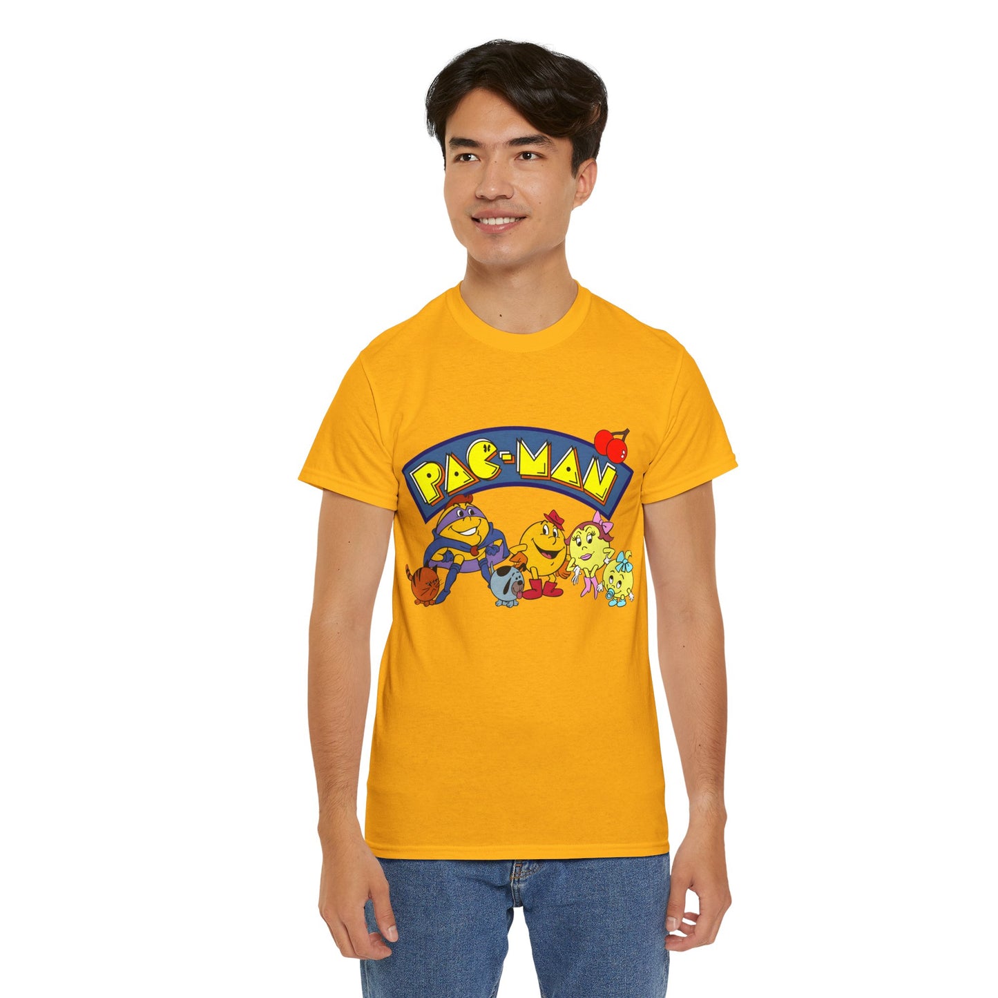 Pac-Man T-Shirt - Ms Pac-Man, Baby Pac - Hanna-Barbera Saturday Morning Cartoon - Popular 1980s TV Animation